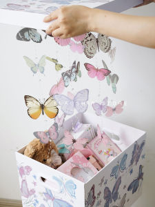 Butterfly Gift Box Large Size Birthday New Year Valentines Day Girlfriend Snack Packaging Box Creative Festive Customizable