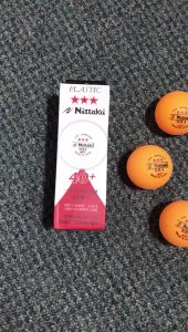Bola Pingpong Tenis Meja Nittaku Isi 3 40+ 3 Stars Orange