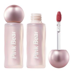 Pinkbear Matte Lip Mud Gloss Womens Non-Stick Cup White Enhancing Autumn Winter Lipstick K09 Natural Finish Lip Makeup