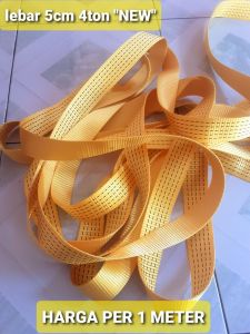 tali sabuk trek belt rachet tie down lebar 5cm brek load 4 ton harga per 1 meter