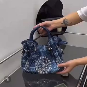 【Special Offer】2025 New Korean Fashionable Denim Bag Tote Bag Handbag