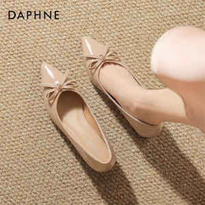 Daphne | Giày Gót Cao Mới Kiểu Dáng Pháp Nơ Băng Dây Bên Trong