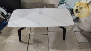 Bàn Trà Sofa Bàn Trà Mặt Đá Chữ Nhật Chân Sắt Dáng Chân Cua Cao Phong Cách Hiện Đại Cafe Phòng Khách