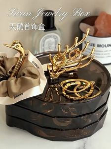 Jewelry Storage Box Organizer for Large Earring Bracelet Necklace Birthday Gift for Her or Mother Day Gift