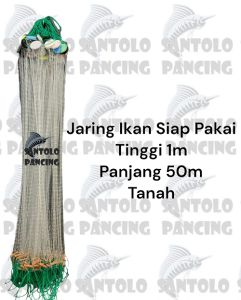 jaring ikan siap pakai tinggi 1m panjang 40-45m  bandul lanting tanah ( bahan seperti genteng ) Jaring Ikan Mesh Kecil Jaring Ikan Berbagai Ukuran Lubang - Lazada