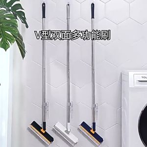 แปรงขัดพื้น 4in1 รุ่นใหม่ เเข็งแรง แปรงทำความสะอาดพื้น แปรงขัดห้องน้ำ พร้อมที่คีบเศษผมในชุด Clean