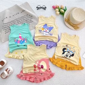 Bộ ba lỗ thun lạnh Minky Mom cho bé gái 7- 28 kg BL-IN67