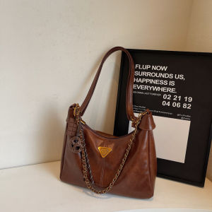 Túi Đeo Vai Đơn Dung Tích Lớn Phong Cách Đơn Giản Thường Ngày Cho Nữ Đi Làm Bằng Da PU Mềm Màu Trơn Có Khóa Kéo