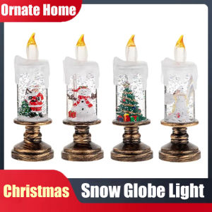 Christmas Decorations Candles Christmas Crystal Snow Lights Childrens Birthday Christmas Gifts Scene Layout Holiday Decoration