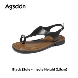 Agsdon | Flats Toe-Post Slip-On Sandals