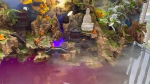 Tượng Phật Bà Quan Âm Bồ Tát cao cấp Cao 15cm - Phụ kiện trang trí tiểu cảnh bể cá non bộ (TM04)