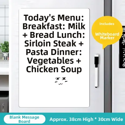 Erasable Fridge Magnets Message Board Magnetic Whiteboard Blackboard Decorative Plan Board Note Taking Writing Board