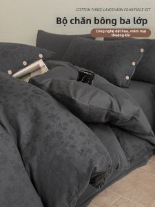 Suxuan | A Class Black Pure Cotton Double Layer Bed Sheets 150x200