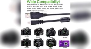 USB Cable Nikon Series DSLR Camera digital camera hard drive fast data charger USB 1.0 1.1 and 2.0 compatible