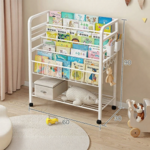 MOLORE | Mobile Kids Book and Toy Storage Shelf