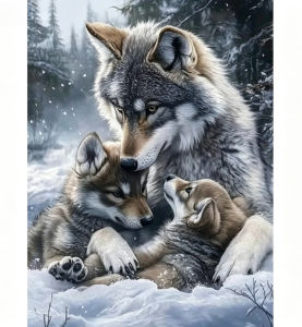 Kayou | DIY Pictures By Number Wolf Animal Kits Painting By Numbers Drawing on Canvas Hand Painted Picture Art Gift Home Decor