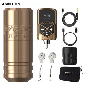 Máy Phun Xăm Không Dây Ambition Torped 36 Rotary Tattoo Pen Động Cơ Không Chổi Than Hành Trình 4.5-5.0-5.5mm Kèm Pin 2400mAh - Súng Phun Xăm Mạnh Mẽ