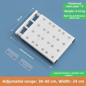 Adjustable No Nail Storage Shelf
