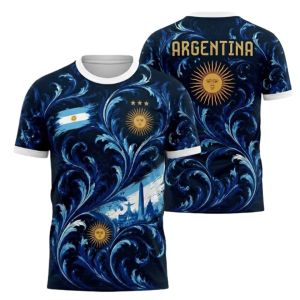 Argentina Football Flag Jerseys Sport Men T Shirt Women Tee Boys Top Children Parent Child Quick dry short sleeves kids Tshirt