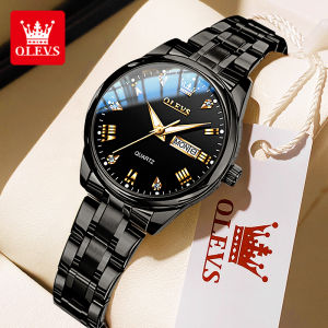 OLEVS 5563 Top Woman Watch Classic Business Diamond Scale Calendar Waterproof Ladies Wristwatch Original Quartz Watch for Women