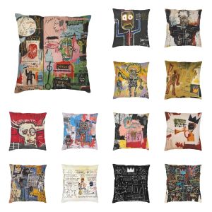 New Street Graffiti Cushion Cover Polyester Throw Pillow Case for Sofa Square Pillowcase Home Decorative 45x45cm 18x18Inch