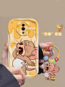 OPPO Reno Series Silicone Phone Case New Style Female Version Cute Cartoon Design Elevating Camera Protection Jerry Mouse Pendant