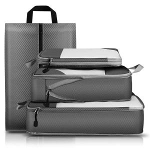 Travel Compression Folding Waterproof TUP Translucent Buggy Bag Storage Bag Suit Suitcase Trolley Case Organizing Folders