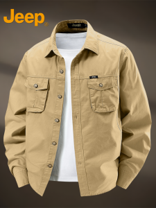 Jeep | Pure Cotton Long-sleeve Summer Casual Shirt