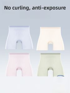 MiiOW | Breathable Ice Silk Safety Pants Womens Anti-Light Thin Bottoms High Waist Short Pants Casual Nylon Spandex Butt Lifting Summer