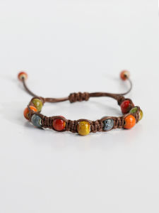 Handcrafted Ceramic Bracelet for Couples And Best Friends Ethnic Style Mens Bracelet Womens Fashion Jewelry Gift