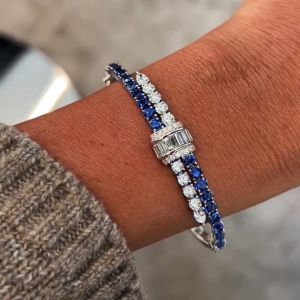 MESU.ACC | Unique Design Gradient Color Tennis Bracelet