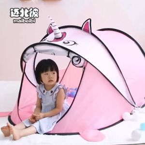 Animal Castle / Tenda Anak Model Lipat Hewan Bonus Tas Camping Anak Lipat Animal Ga Perlu Repot Pasang