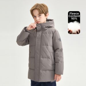 Mark Fairwhale | Warm Hooded Boys Down Jacket Loose Mid-long