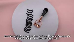 With 15 Silicone Pads and Stainless Steel Eyelash Curler Portable Eyelash Curler Used for Eyelash Extension and Curling Tools