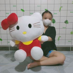 MÈO KITTY CUTE GẤU BÔNG HOẠT HÌNH SANRIO ANIME THÚ BÔNG MÈO KITTY NHIỀU MÀU VẢI NHUNG SIÊU MỊN