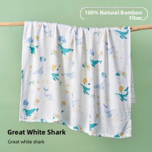 InBaby Ai Bamboo Fiber Cooling Silk Baby Blanket Infant Summer Lightweight Blanket Towel Cover Comforter Cold Sensation