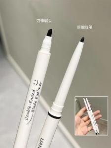 Waterproof Smudge-Proof Double-Ended Eye Liner Pen Sharp Brush Tip Colorful Smooth Application Long-lasting Beauty Makeup Tool