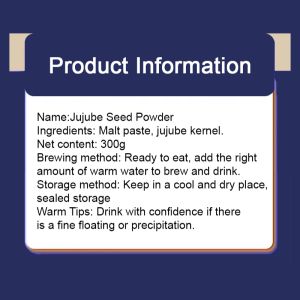 【Comfortable sleep】⚡ Ziziphus jujuba seed powder Canned food Calming and sleep-inducing⚡