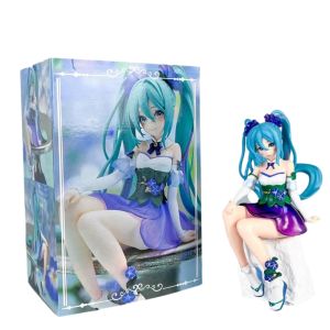 Bandai | 23CM Hatsune Miku Anime Figure Kawaii PVC Model Doll Action Figurals Rabbit Ears Collect Ornaments Christmas Toys Gifts