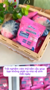 Combo 10 Viên - Viên Thả Bồn Cầu Tẩy Sạch Mảng Bám Khử Mùi Hàn Quốc