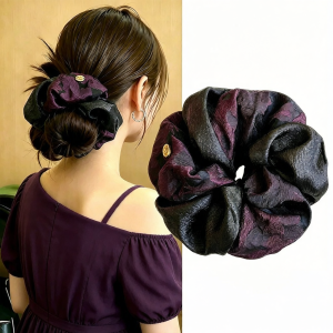 ZUOOU | Elegant Blue and Coffee Colored Satin Headband