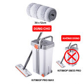 Bông lau nhà thay thế KITIMOP PRO MAX-1 38x12cm sợi microfiber dùng cho bộ lau nhà PRO MAX