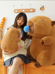GẤU BÔNG CAPYBARA SIZE LỚN LÔNG MỊN CAO CẤP CHUỘT LANG ĐÁNG YÊU