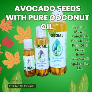 AVOCADO SEEDS WITH PURE COCONUT OIL #organic #avocadoseeds