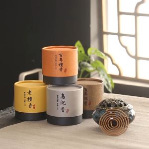 Thailucky กระถางธูป ที่จุดกำยาน เซรามิค ใส่ธูป ใส่กำยานแบบขดได้ ที่วางกำยาน ขนาด4นิ้ว