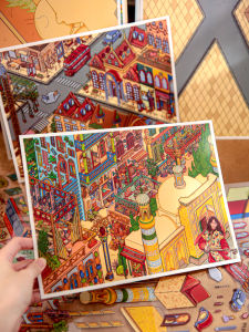 Mr.paper | Complex Design City Scenery Stickers