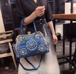 【Special Offer】2025 New Korean Fashionable Denim Bag Tote Bag Shoulder Bag Handbag