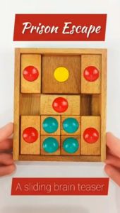 Puzzle Geser: Mainan Sliding Puzzle Susun Kayu Huarong Jalan Permainan Asah Otak Menyusun Angka