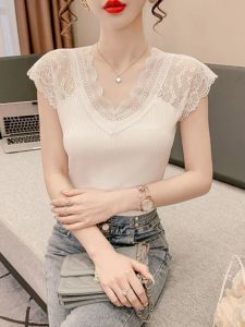 Áo Vest Dây Mỏng Không Tay Cổ Chữ V Ôm Vừa Vặn Cho Nữ Mùa Xuân Thu Thời Trang Bên Trong Ngoài Trời