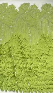 White Beaded Lace Fabric African Lace Fabric 2025 High Quality 3D Flower Beads Lace Sequins Prom Dresses For Sewing 5Yards